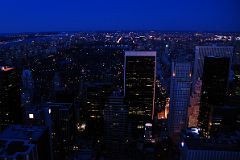New York City Top Of The Rock 19 North, Central Park, Solow Building, Trump Tower After Sunset.jpg